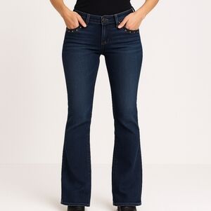 Rock & Republic Kasandra Dark Wash Studded Bootcut Jeans 6M Y2K Grunge Denim